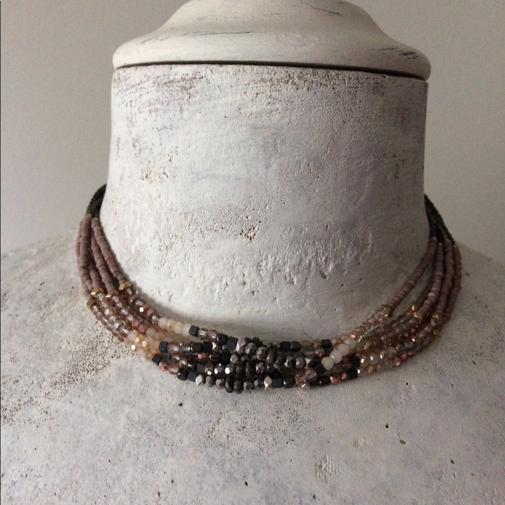 Nakamol beaded choker necklace